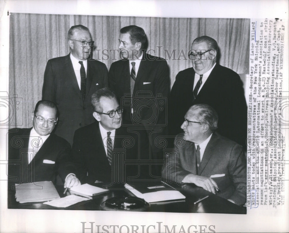 1962 Press Photo  Willard Wirtz Labor Secretary NY - Historic Images