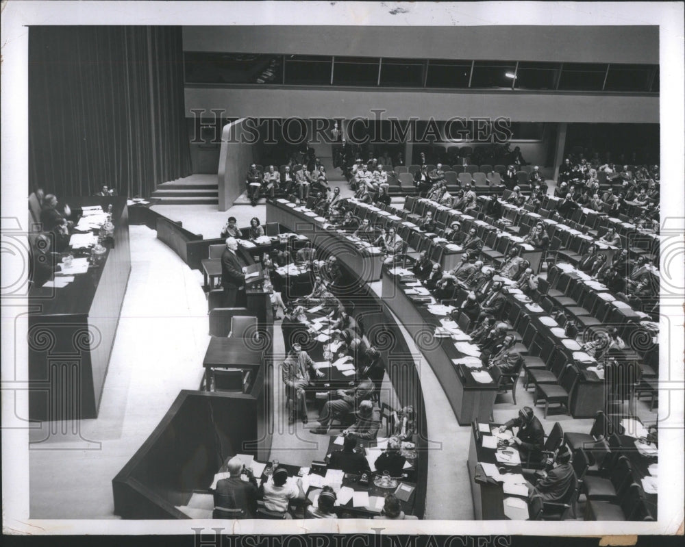 1949 Press Photo U.N. General Assembly Meeting - Historic Images