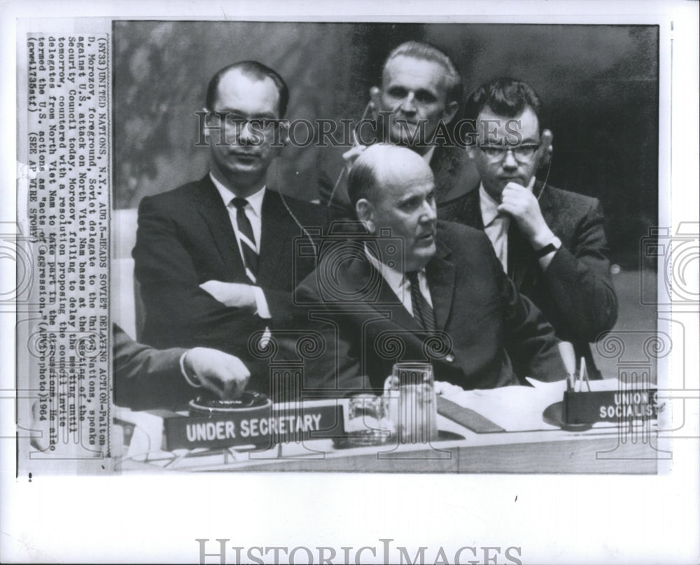 1964 Press Photo United Nation UNSC Security Peace One - Historic Images
