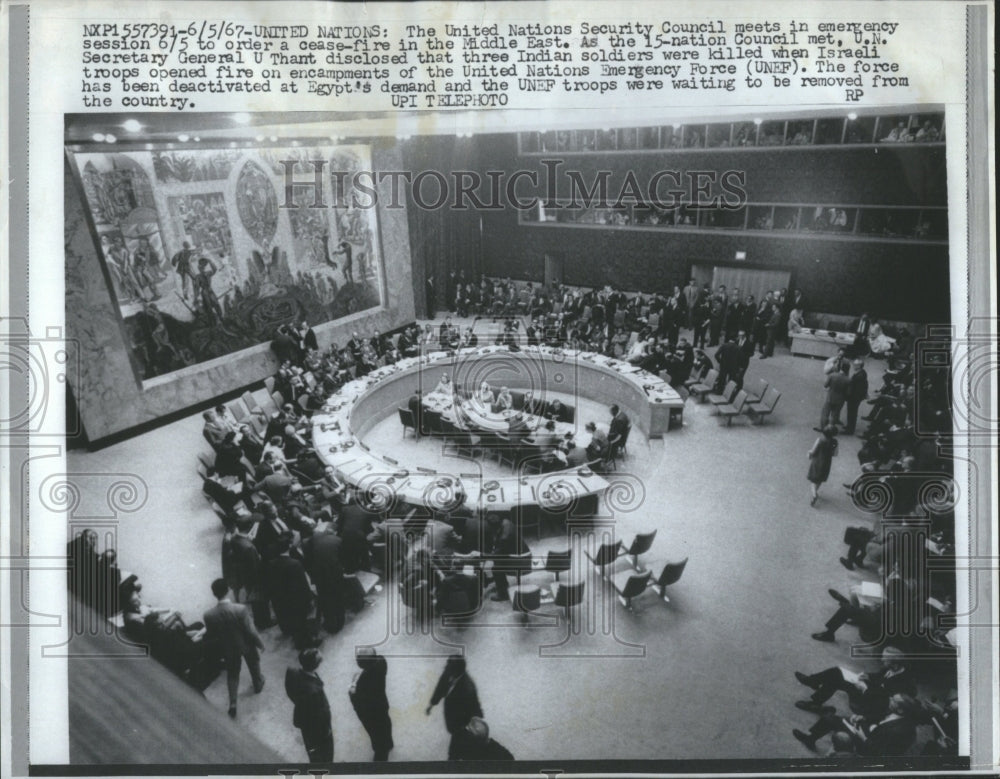 1967 Security Maintenance Peace Principal - Historic Images