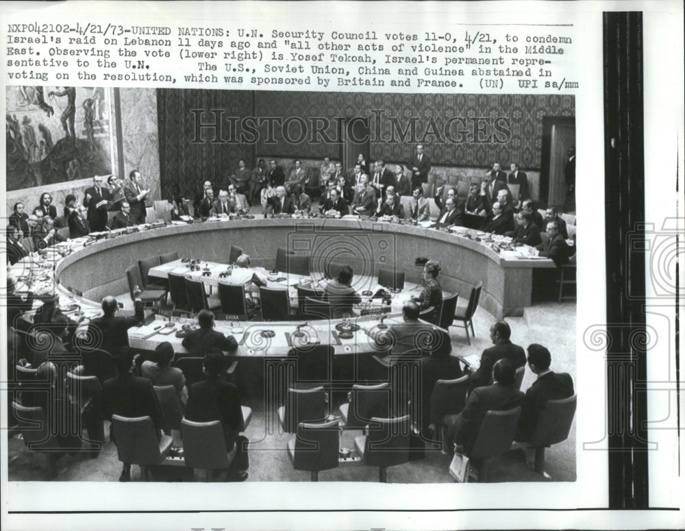 1973 U.N. Security Council - Historic Images