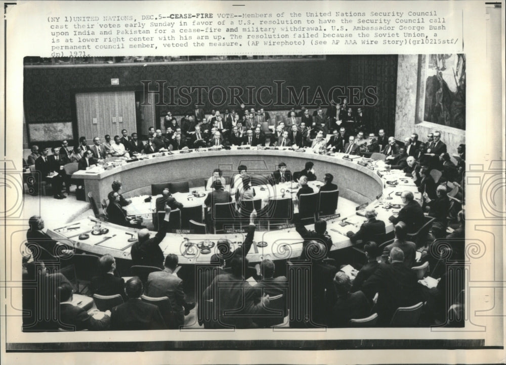 1971 Security Counsil UNSC Peace Organs - Historic Images