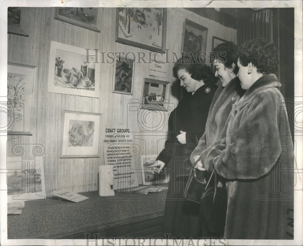 1958 Painting Displays First National Bank - Historic Images