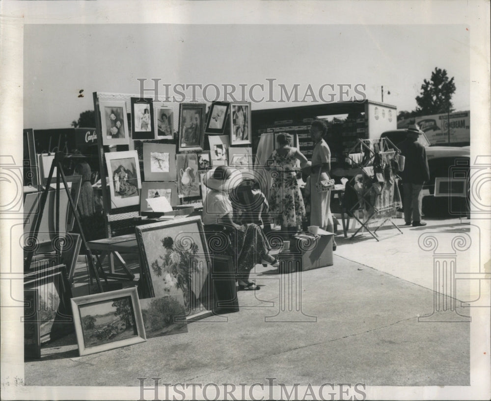 1954 Lincoln Village Center Arts Displayed - Historic Images