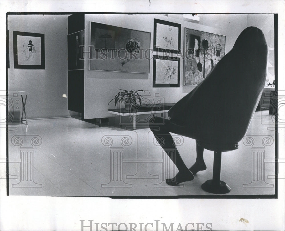 1969 Art Kovier Galleries Black White - Historic Images