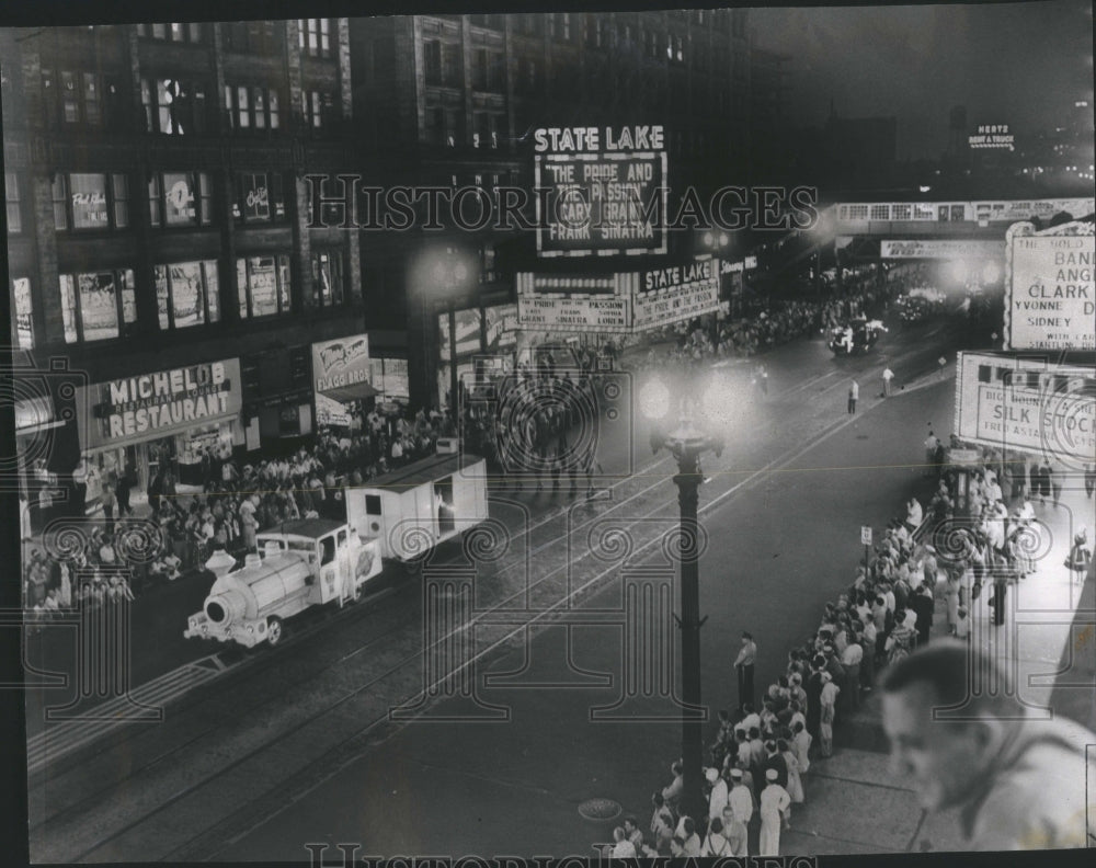 1957 Press Photo American Legion Parade - Historic Images
