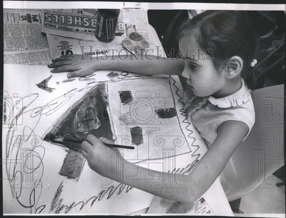 1970 Angela Ciccio Pollution Poster Kid Art - Historic Images