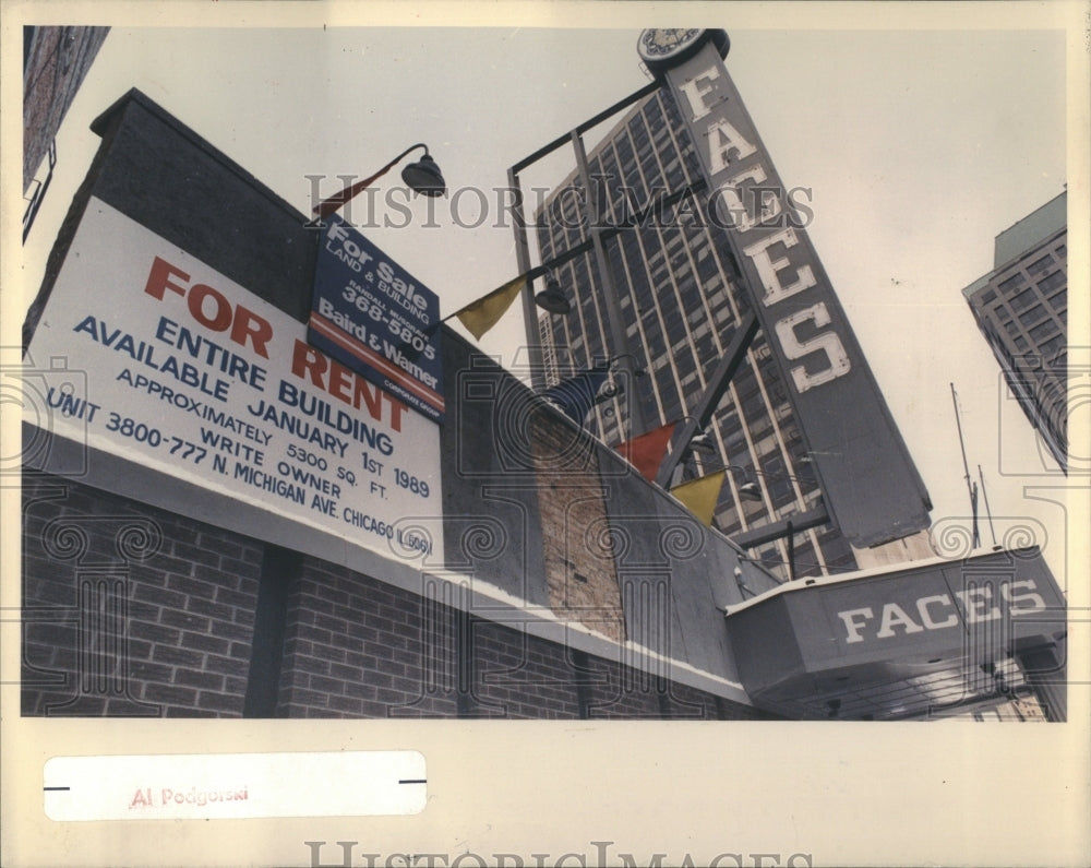 1989 Faces nightclub closed - Historic Images