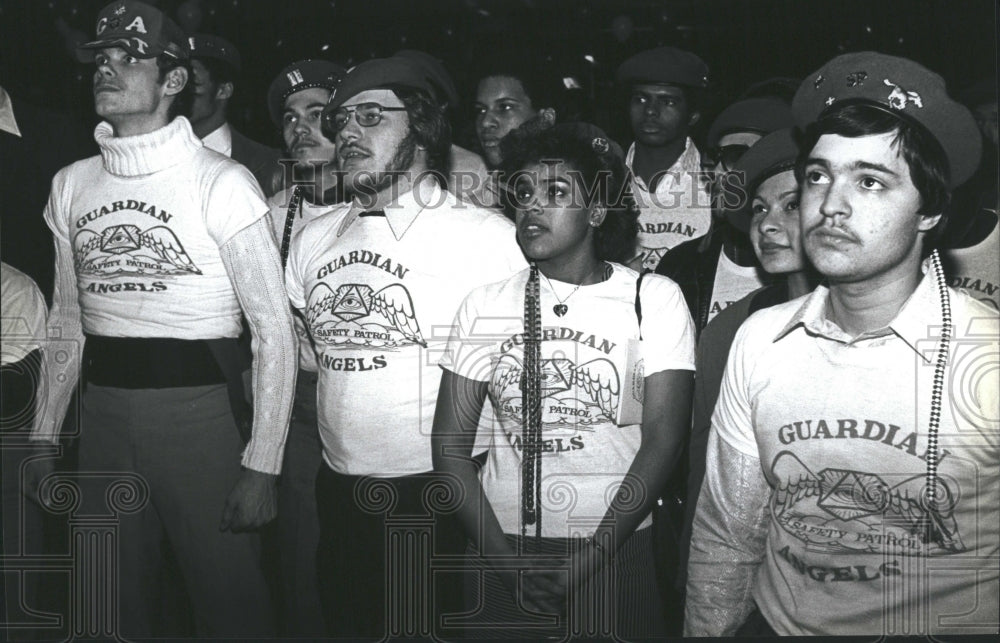 1981 Guardian Angels Fund Raiser Sliwa - Historic Images