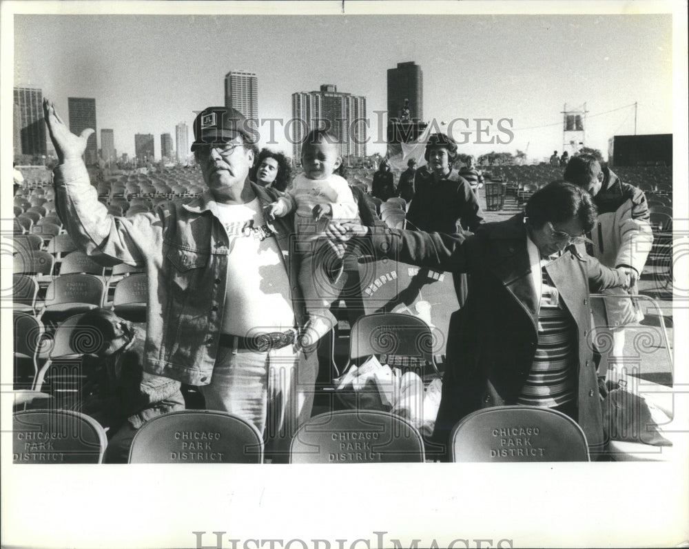 1982 Grant Park Bandshell America Jesus - Historic Images