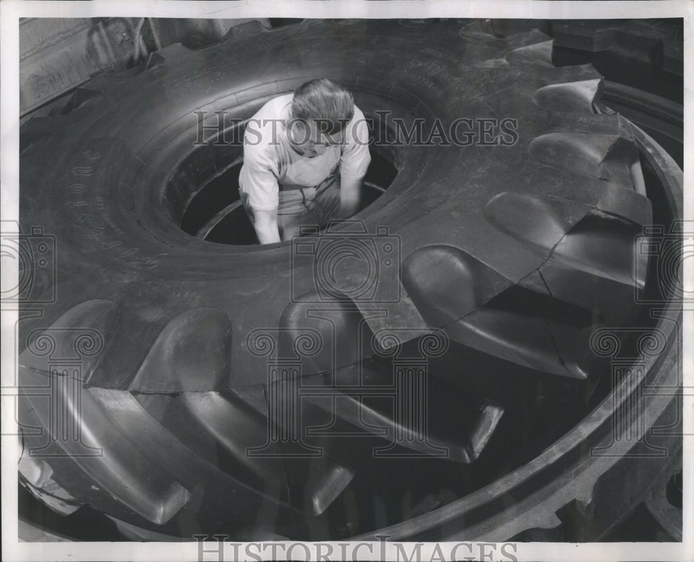 1954 Giant Tires Produced Firestone Tire - Historic Images