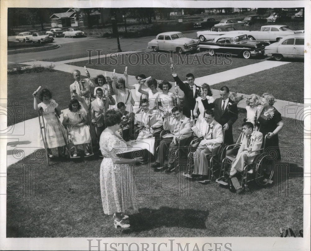 1957 Members Graduating Class Jane Neil Ele - Historic Images
