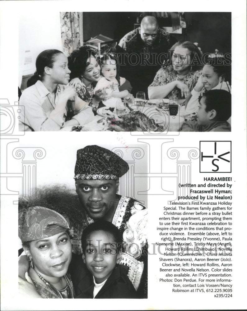 1996 Televisions First Kwanzaa Holiday Bame - Historic Images