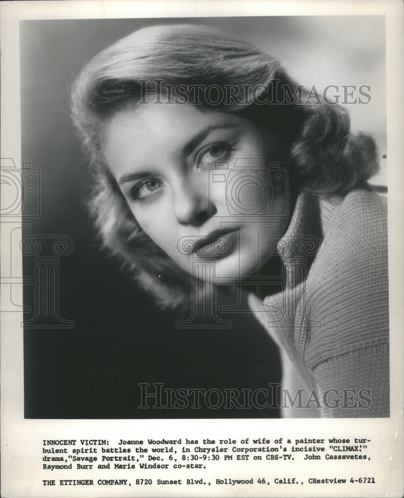 1956 Joanne Woodward Climax Chrysler Corpor - Historic Images
