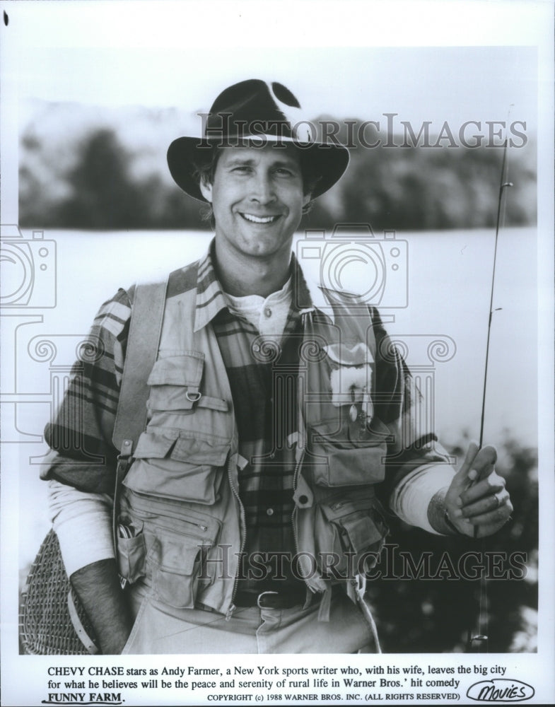  Chevy Chase Stars New York Sports Writer - Historic Images