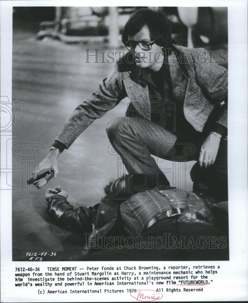 1976 Tense Moment Peter Fonda Chuck - Historic Images