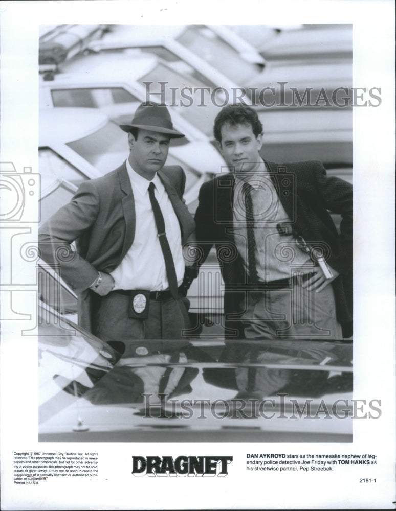 1988 Dragnet Dan Aykroyd Tom Hanks Pip - Historic Images