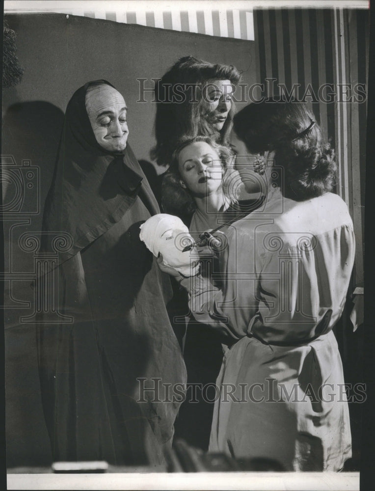 1947 Nina Street Makeup Oil Human Mask - Historic Images