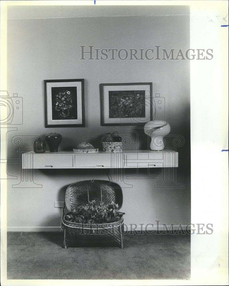 1983 Dining Room &amp; Living Room Decorated - Historic Images