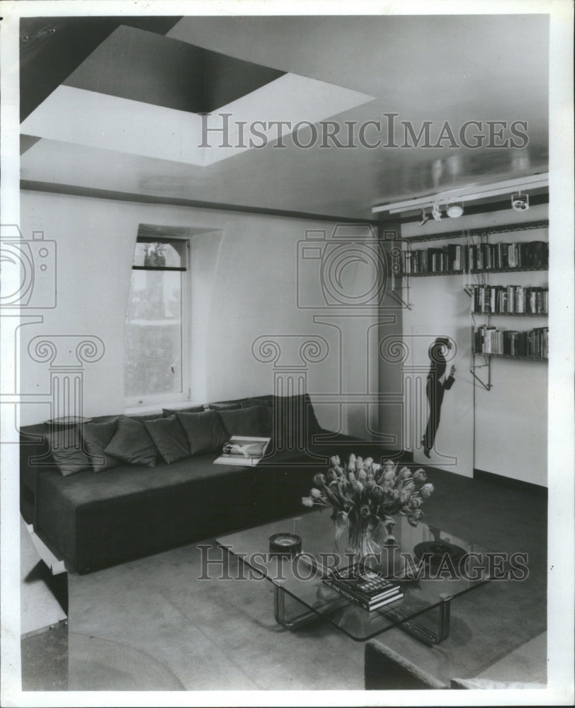 1983 Architect Alan Buchsbaum Living Room - Historic Images