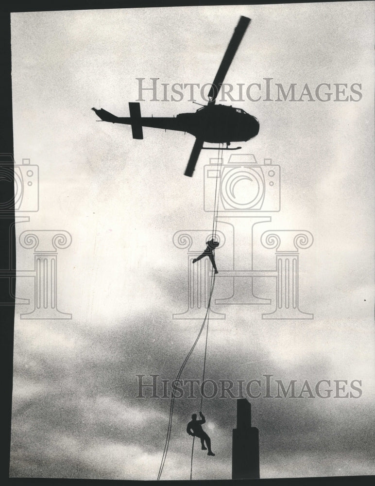 1979 Helicopter Demonstration ROTC Students - Historic Images