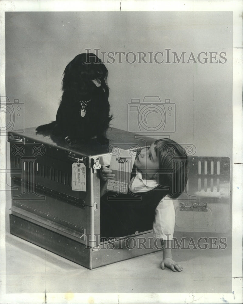 1968 Woman Traveler Canine Frances Koltun - Historic Images