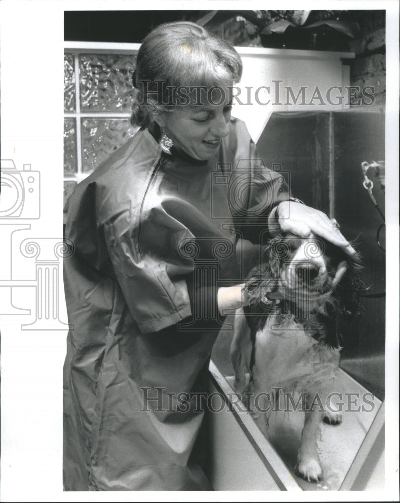 1992 Redmond Dog Washing Business Bathroom - Historic Images