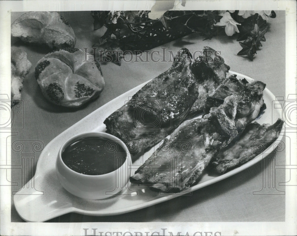 1964 Press Photo spareribs