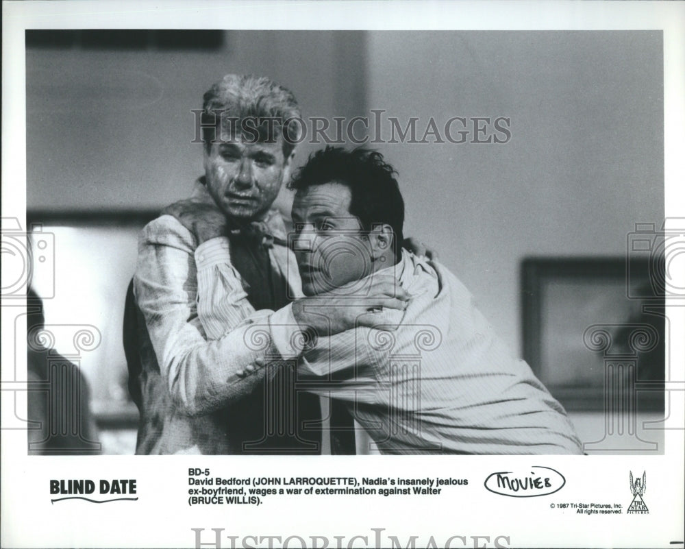 Press Photo Blind Date John Larroquette Bruce Willis