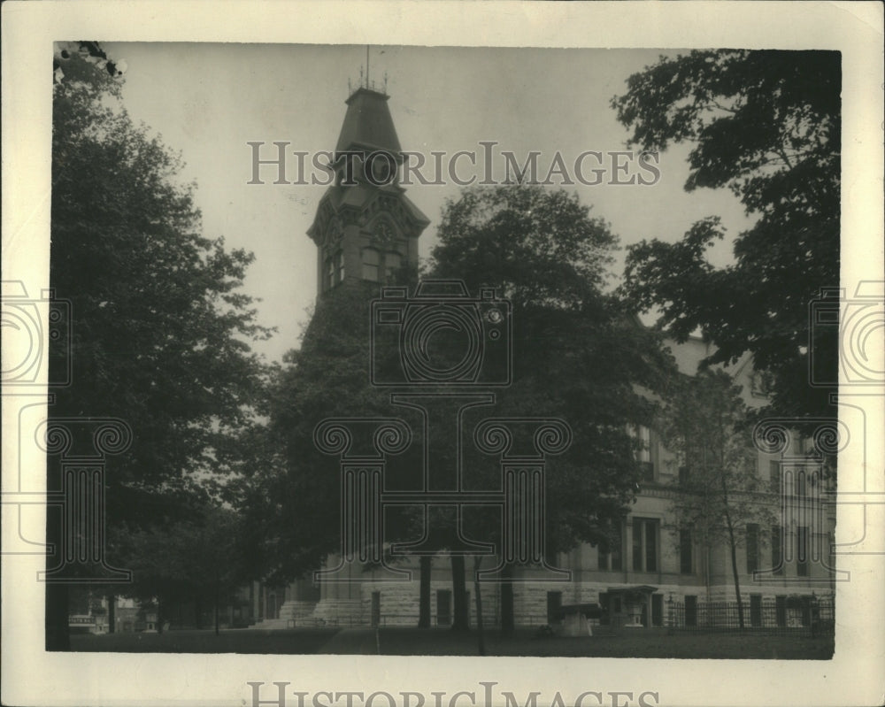 Press Photo Crown Point City County Seat Indiana Census