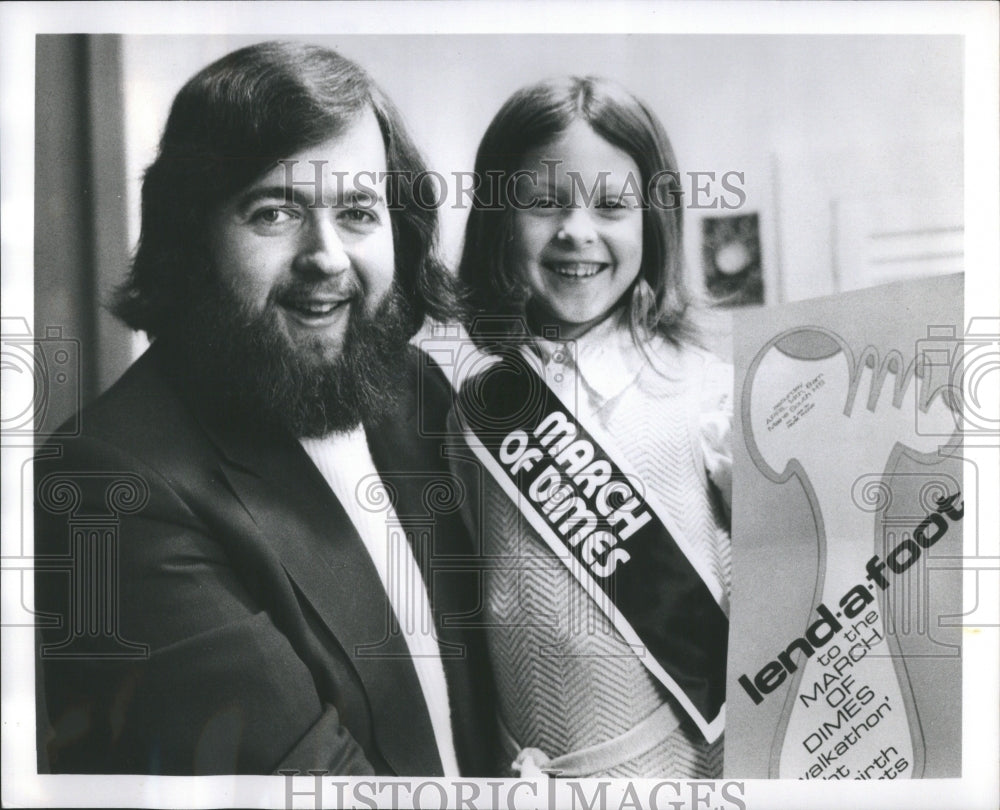 1973 Press Photo Ted Anthony Tina Marie Granato WLS