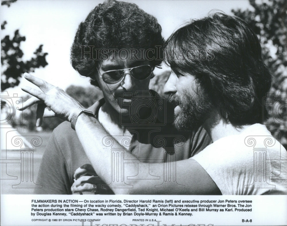 1980 Press Photo Florida Harold Ramis Jon Peters Locati