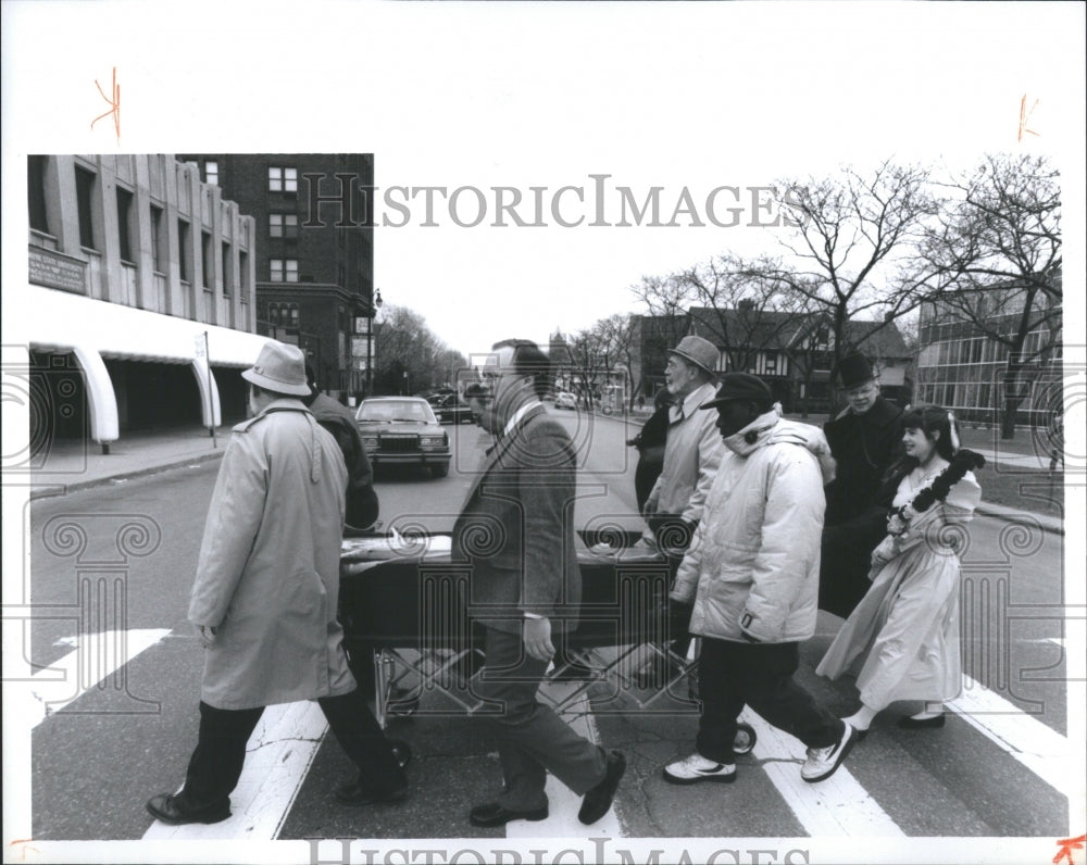 1992 Press Photo WSU&#39;s funeral for Winter