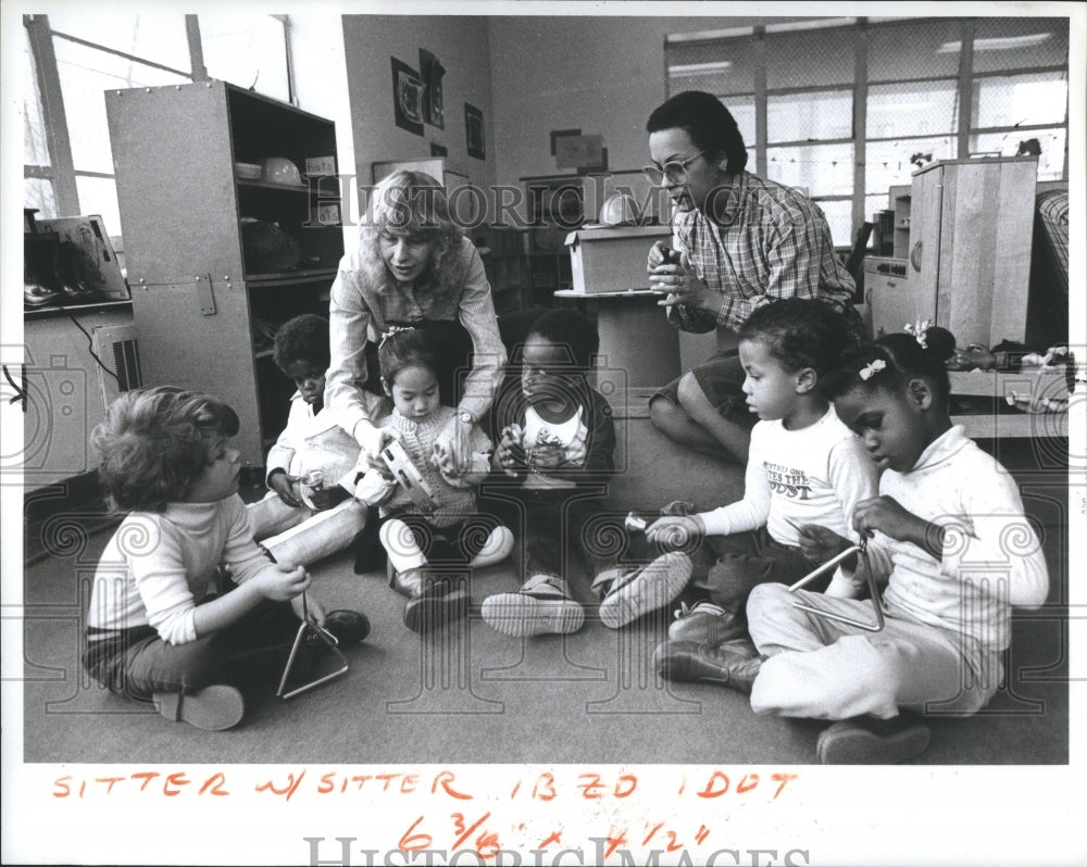 1983 Press Photo Wayne State Universe Nursery School