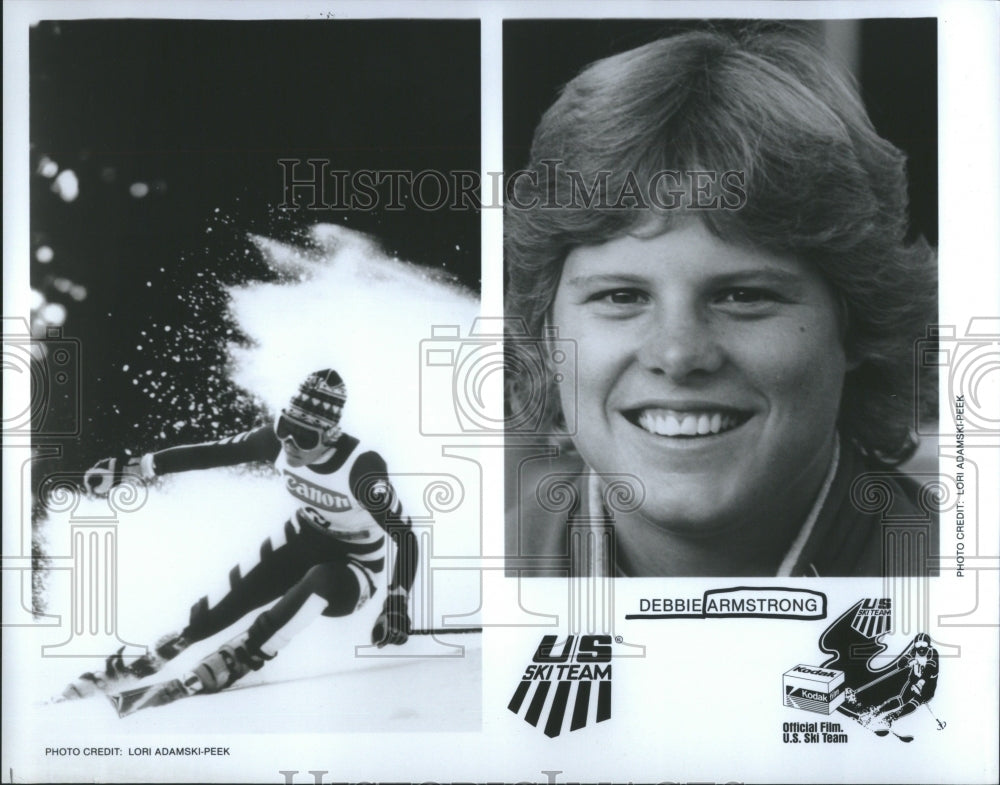 1985 Press Photo Deborah Rae Armstrong Ski Racer Olympi