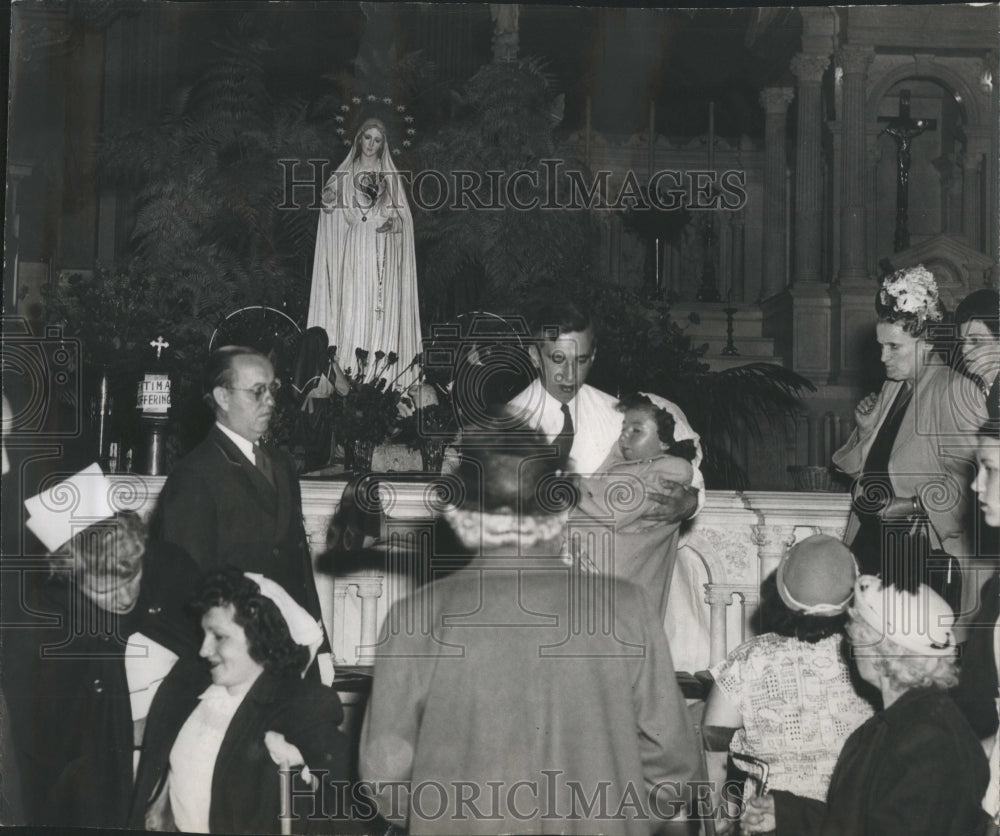 1950 Press Photo Allen Party People Event Bud dalley