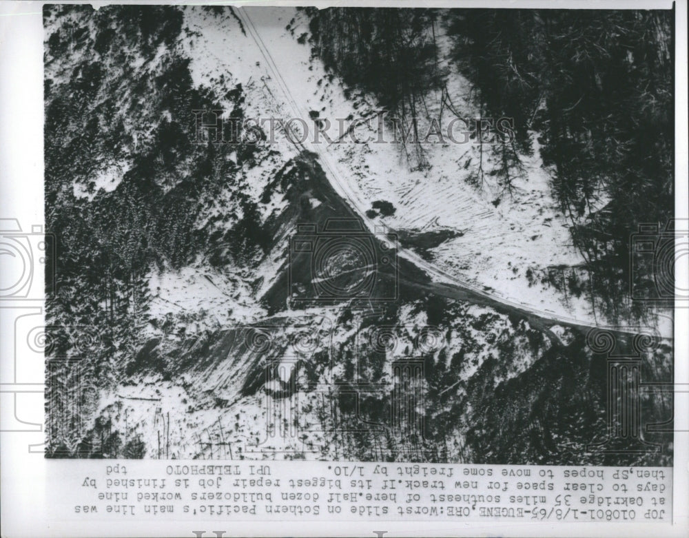 1965 Press Photo repair of railway track