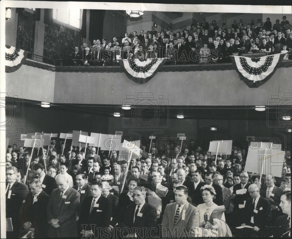 1961 Press Photo Shot Delegates Negro Community Congres