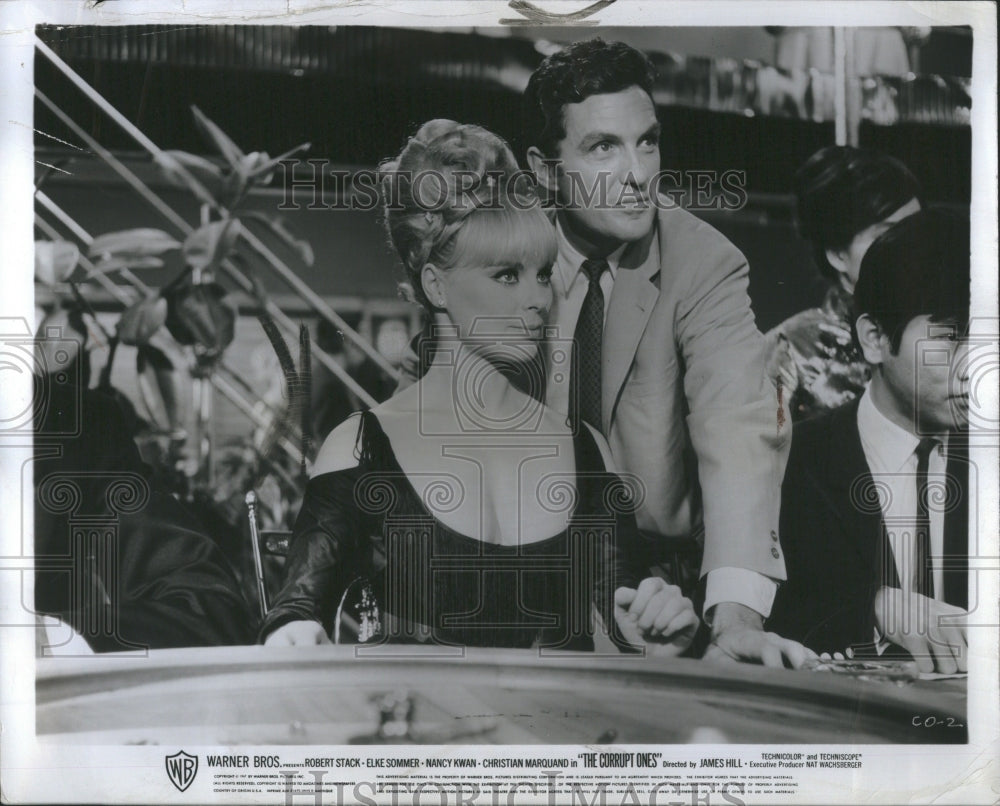 1967 Press Photo Elke sommer Robert Stack CCC Films