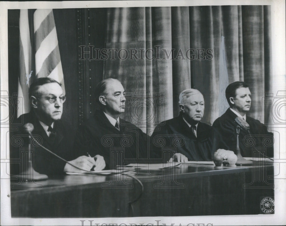 1946 Press Photo Picture Conference Government