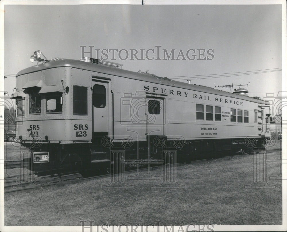 1974 Press Photo Sperry Rail Service Railtester