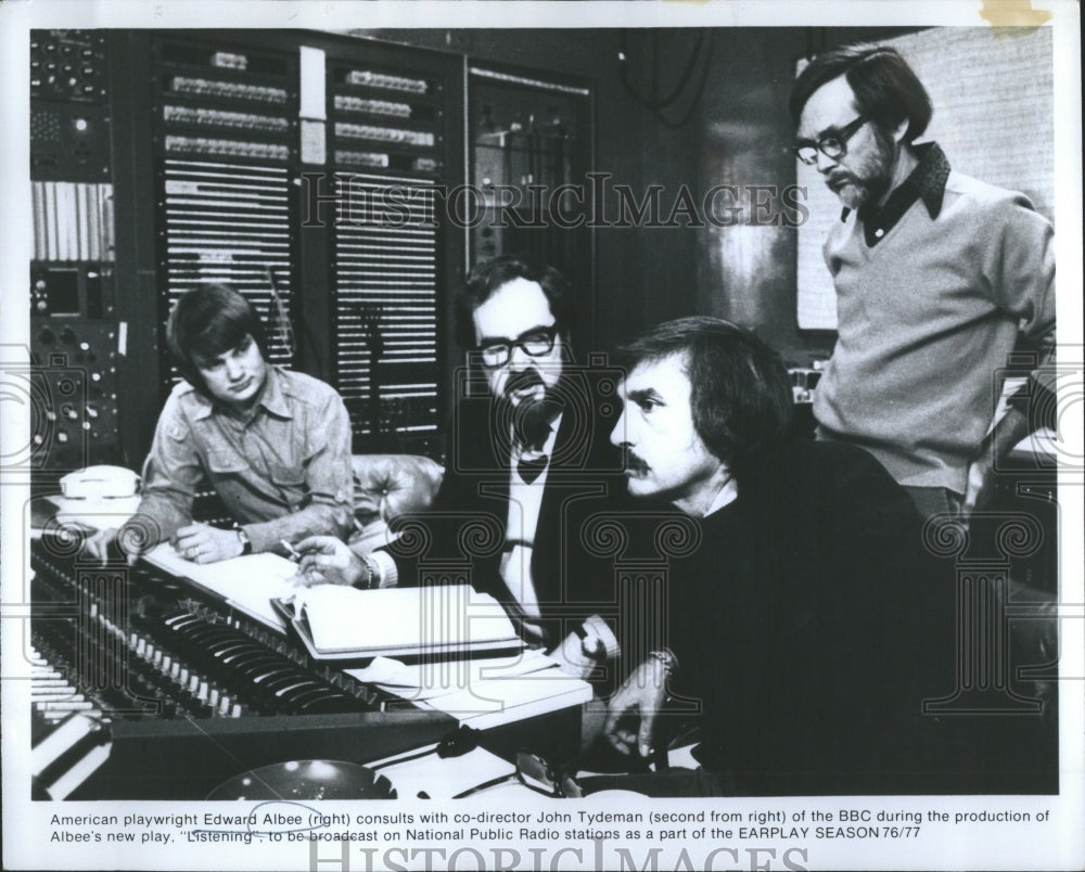 1977 Press Photo American Edward Albee Tydeman National