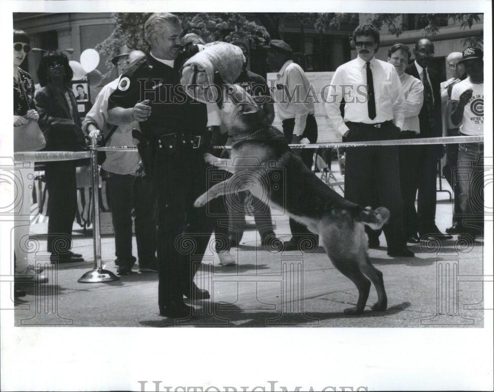 1992 Press Photo County Awareness Demonstrates Forest