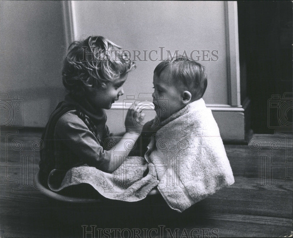 1968 Press Photo Nancy Bruce Robert Mongoloid David