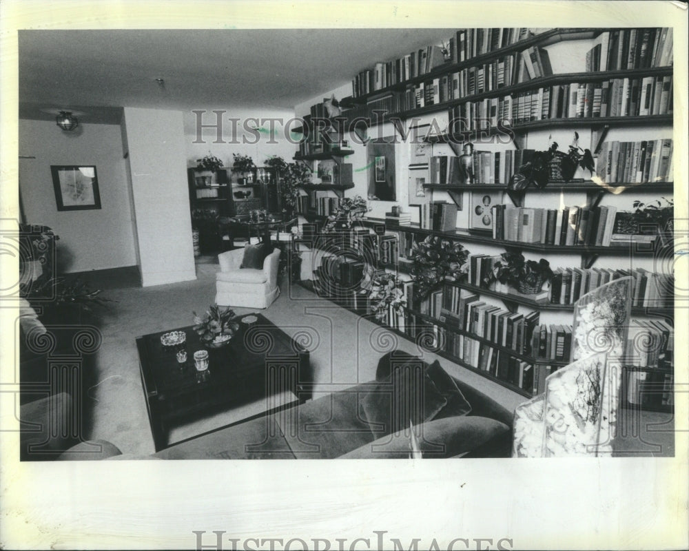 1983 Press Photo Printers Row Square Living Room Decor