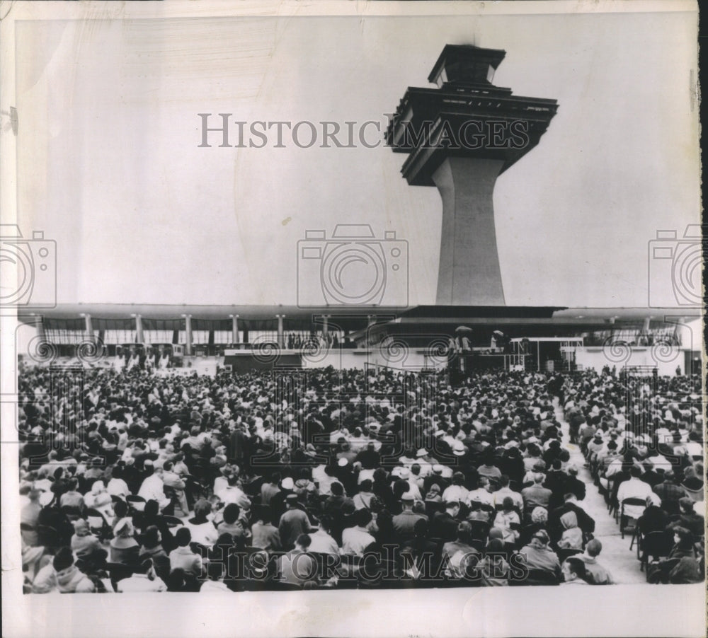 1962 Press Photo Dedication of Dulles International