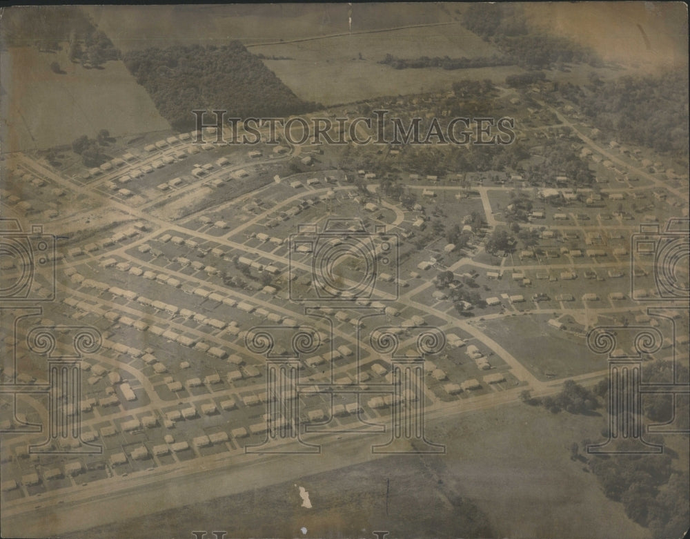 1963 Press Photo DuPage County Aerial View New Village