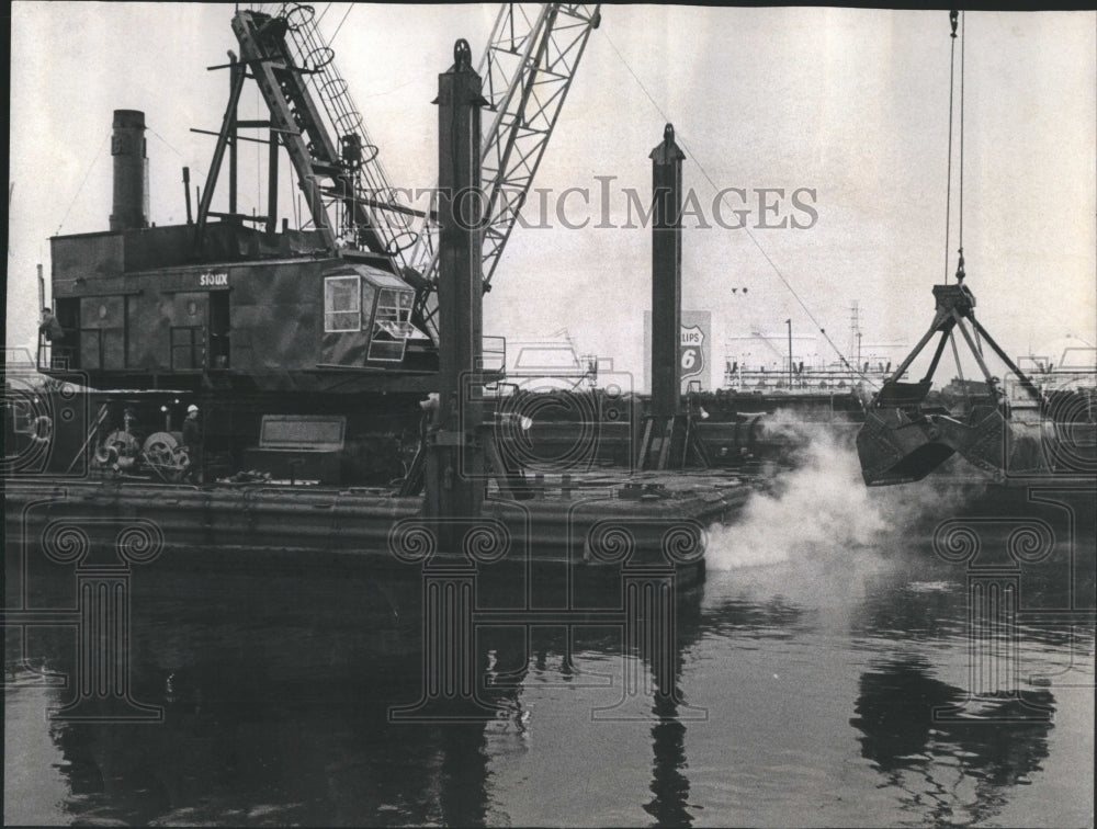 1967 Press Photo Army Corps Engineers Indiana Canal