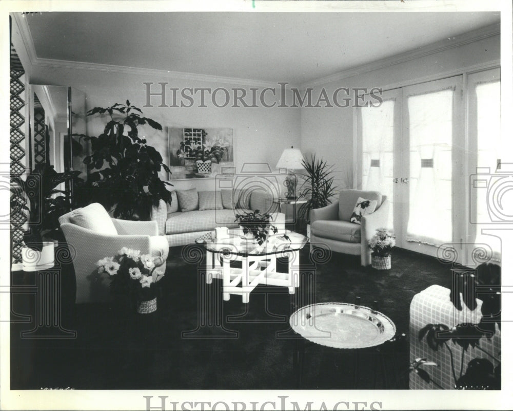 1979 Press Photo Greenleaf Model Living Room