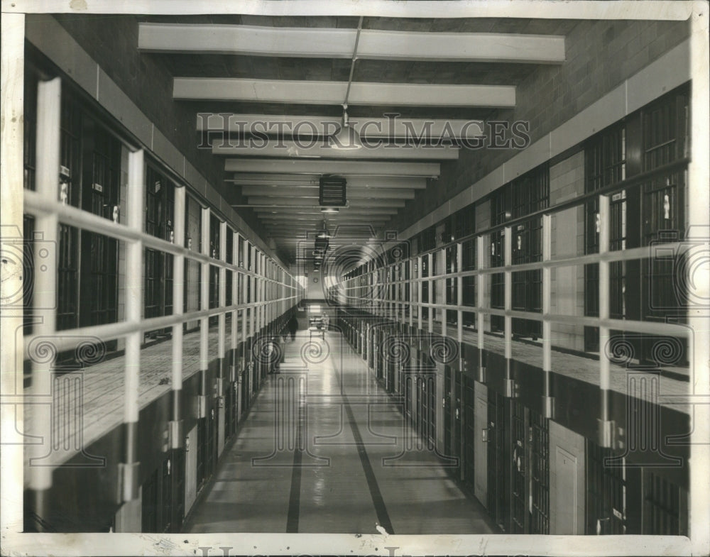 1941 Press Photo Cell Block Cell Block White Hill